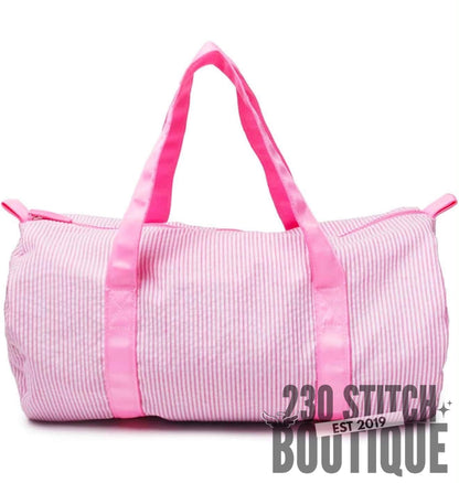Seersucker Duffle Bag