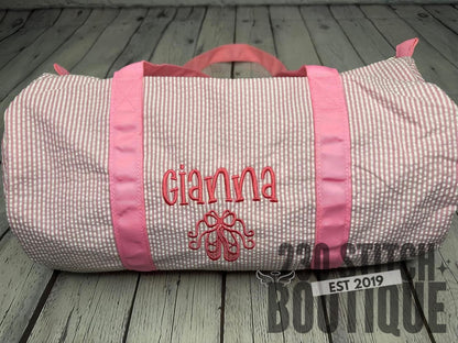 Seersucker Duffle Bag