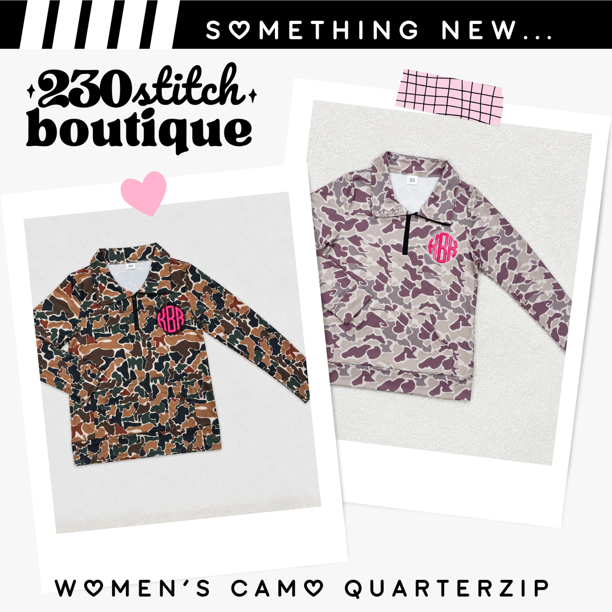 Women’s Camo QuarterZip